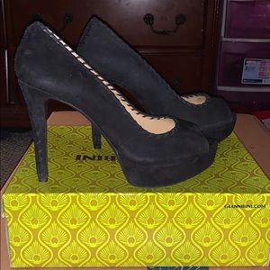 Antonio Melani Black Suede Heel Size 10M